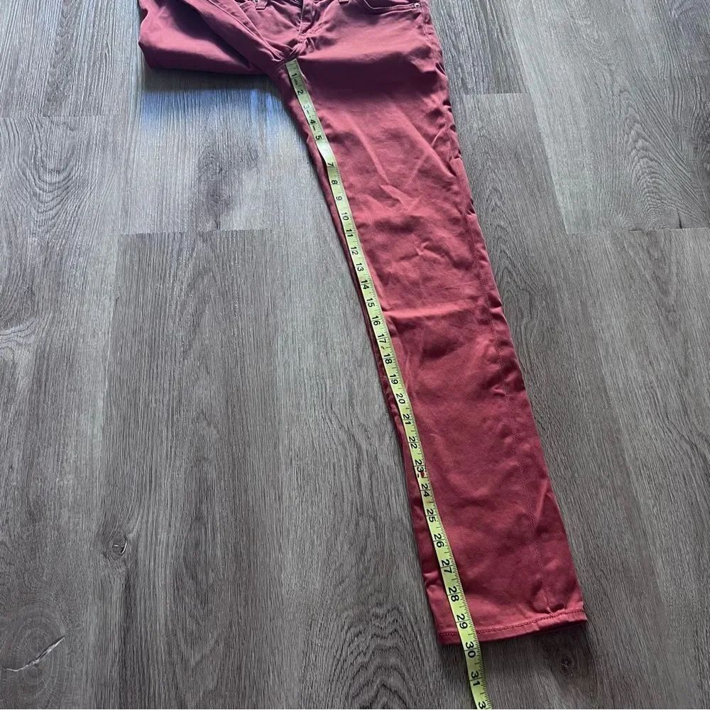 Adriano Goldschmied The Stilt Cigarette Leg Womens Jeans Pants Orange Size 25R - Picture 3 of 7